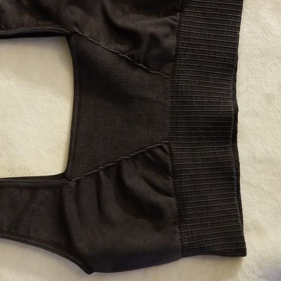 FP Movement Good Karma Square Neck Sports Bra in Washed Black Medium - Picture 7 of 11